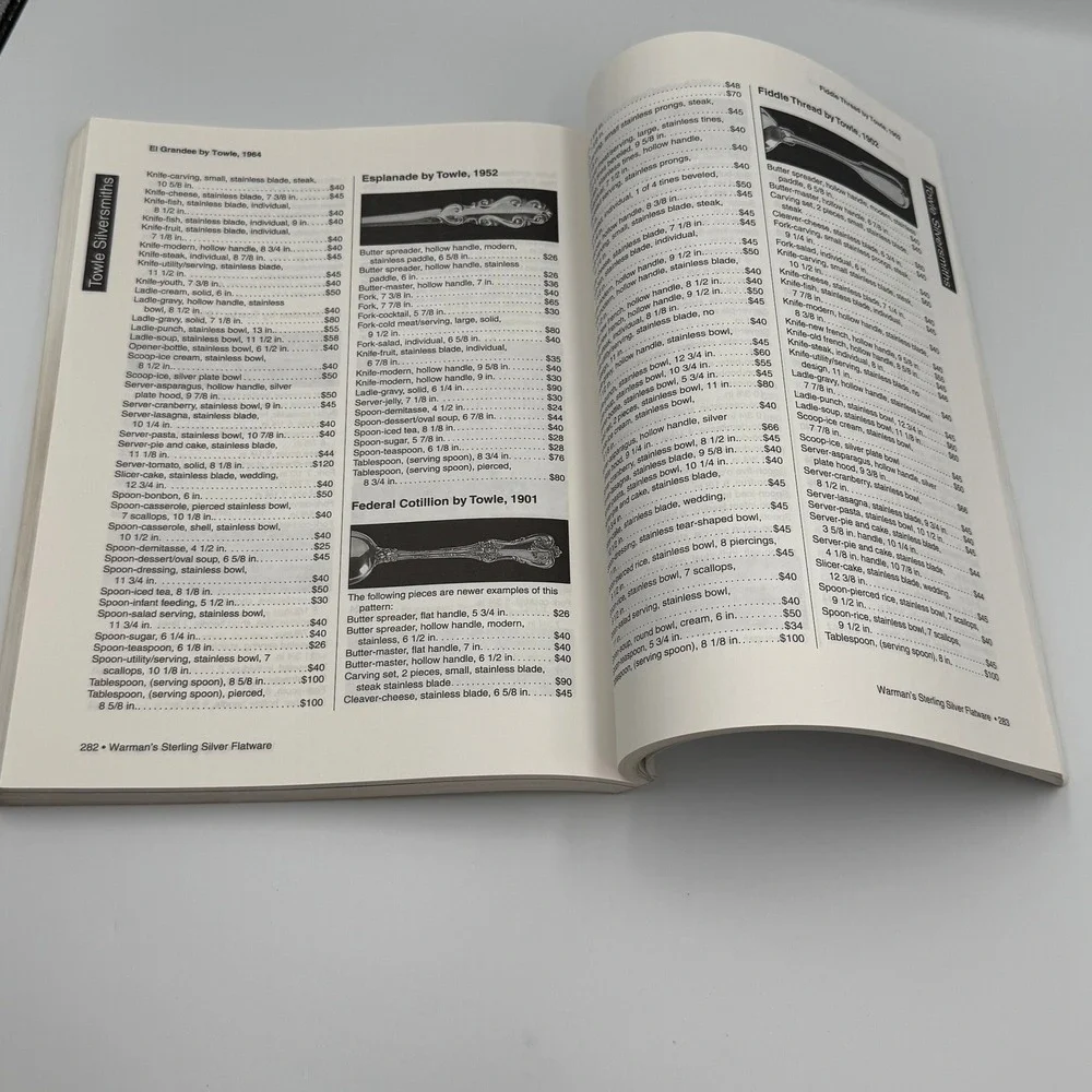Warman's Sterling Silver Flatware Value & Identification Guide Mark Moran Book